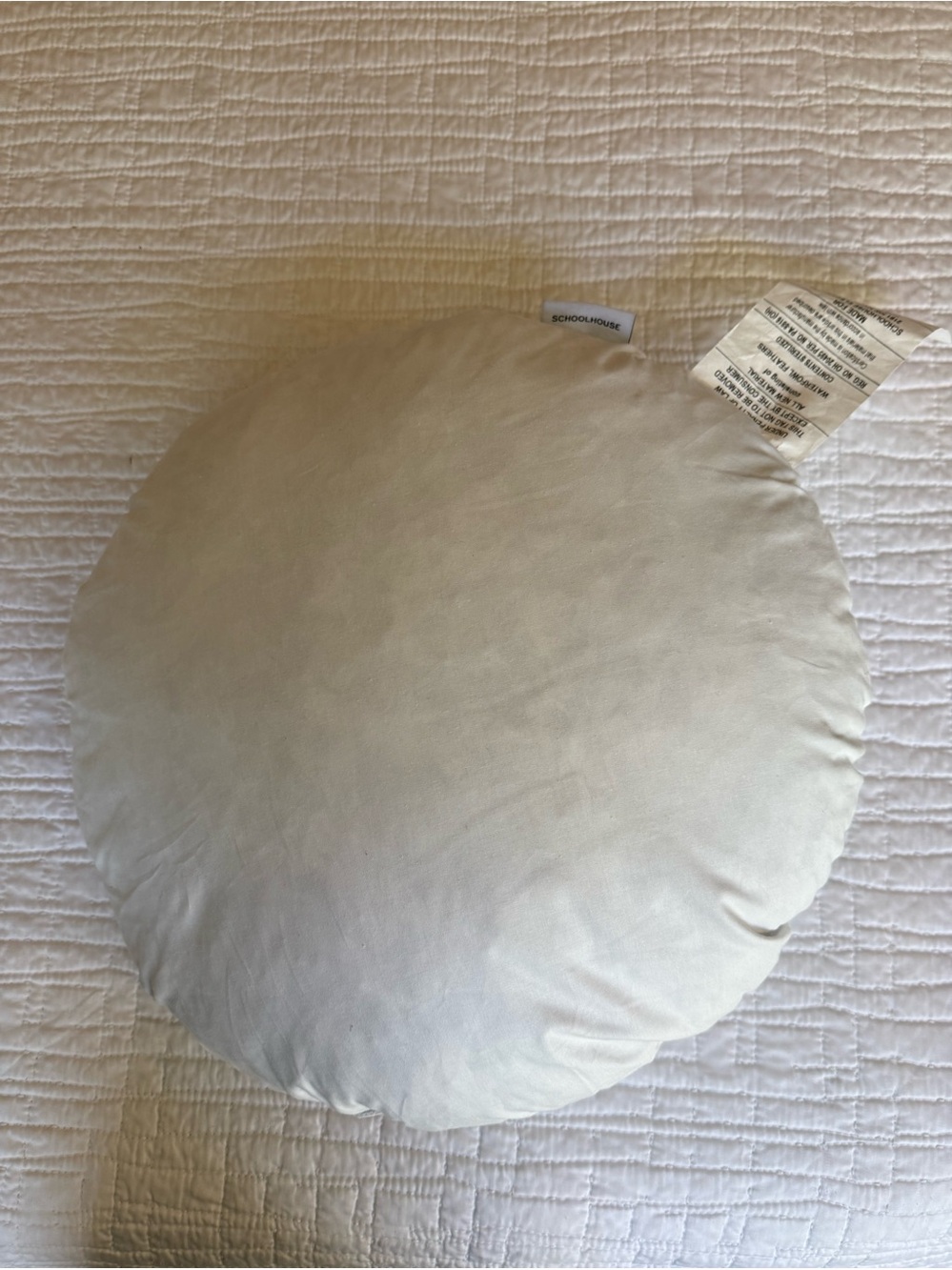 Schoolhouse Round, 18 Inch, Feather Pillow Insert